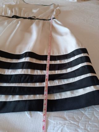 (S) Vestido babydoll pin up blanco y negro