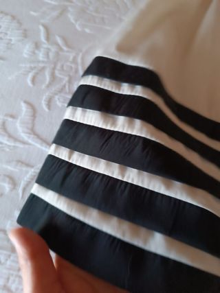 (S) Vestido babydoll pin up blanco y negro