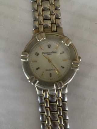 Reloj Christian Dior Quartz Plata y Blanco