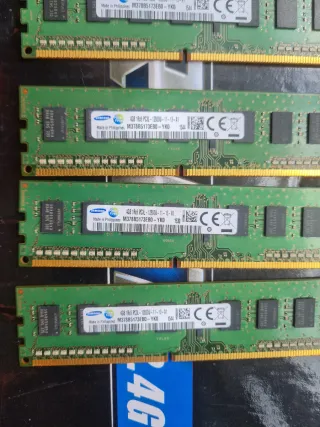 16GB RAM DDR3 (4x4GB) 1600MHz para montar y usar