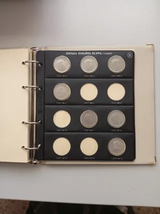 Álbum Pardo Monedas Estado Español