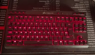 Teclado Corsair K63 Retroiluminado Rojo