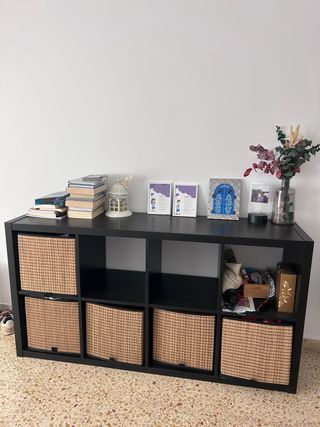 Scaffale Kallax Ikea Marrone