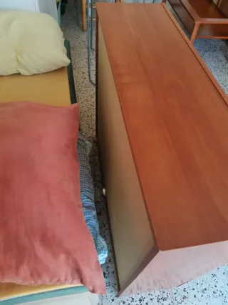 Recibidor de madera con cristal ( zapatero)