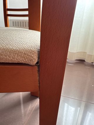 Mesa comedor extensible y 6 sillas