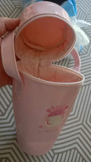 Porta biberones Tuc Tuc jirafa rosa