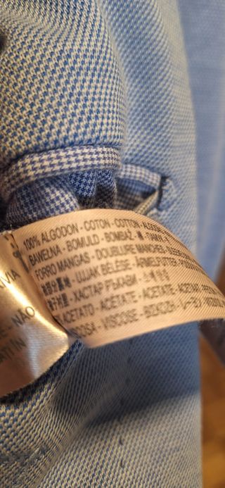 Americana Massimo Dutti Azul