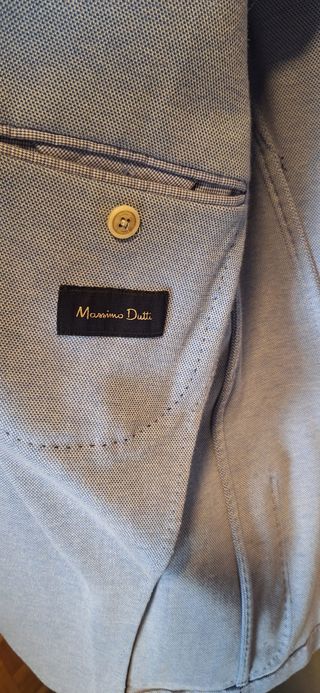 Americana Massimo Dutti Azul