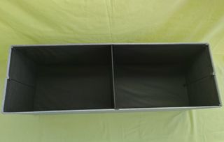 Banco baúl plegable con almacenaje, gris - Nuevo