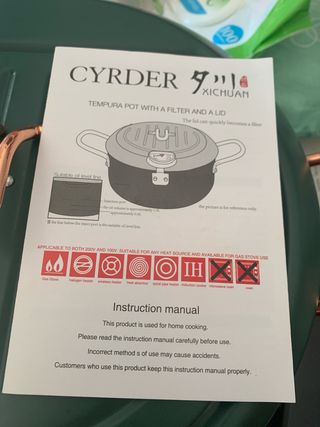 Freidora Tempura Japonesa con Termómetro