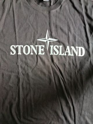 Camiseta Negra estilo Stone Island Talla L