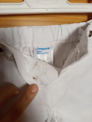 Pantalón corto blanco vestir, 36 meses Mayoral