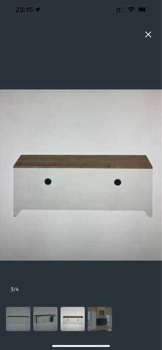 Mueble TV madera y metal