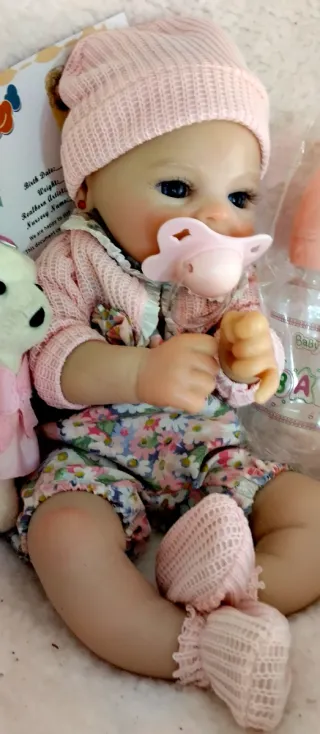 Bebé Reborn Silicona Completa 33cm