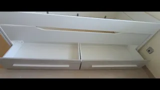 Cama juvenil DUO con Estanterías a juego y  Comoda