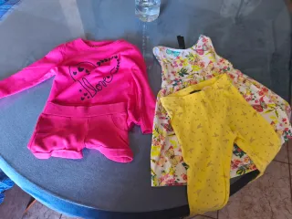 Lote Ropa Niña: Camiseta, Vestido y Leggings