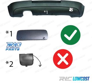 DIFUSOR VOLKSWAGEN VW GOLF 5 03-08 LOOK GTI GANCHO REMOLQUE