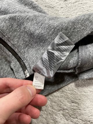 Sudadera Cremallera Champion Gris Talla S