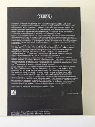 iPhone 11 Pro 256GB + Cable de carga.