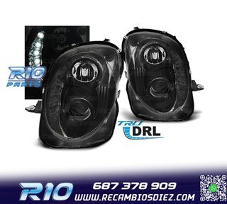 FAROS ALFA ROMEO MITO 08- LUZ DIURNA REAL FONDO NEGRO