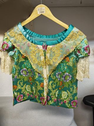 Vestido Fallera Niña 8-12 Años Verde