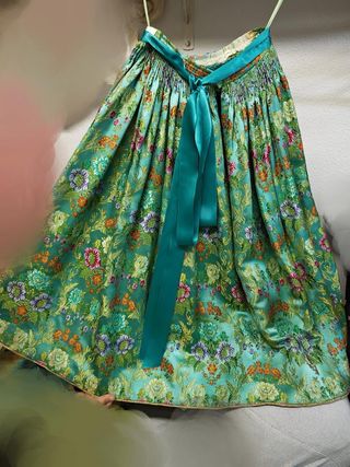 Vestido Fallera Niña 8-12 Años Verde