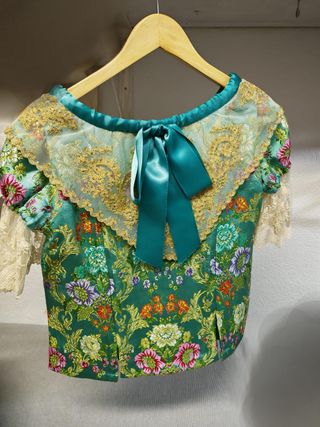 Vestido Fallera Niña 8-12 Años Verde