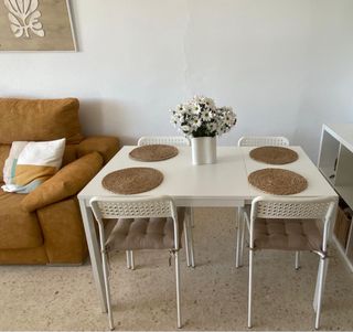 Comedor blanco 4 sillas