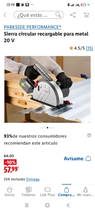 Sierra Circular Parkside Performance Brushless