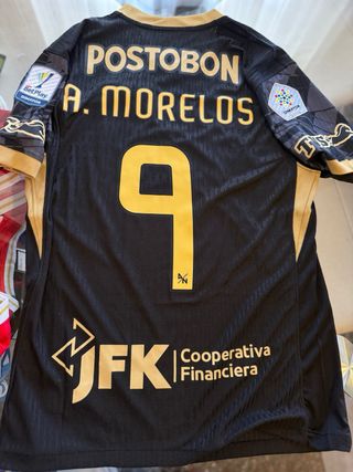 Camiseta Atletico Nacional Negra y Dorada