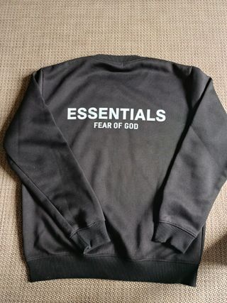Jersey Negro estilo Essentials Fear of God Talla L