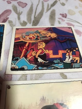 Colección de 4 cromos de Asterix 1995
