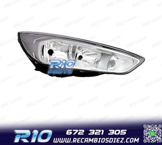 FARO DCH PARA FORD FOCUS 14-18 FONDO CROMO