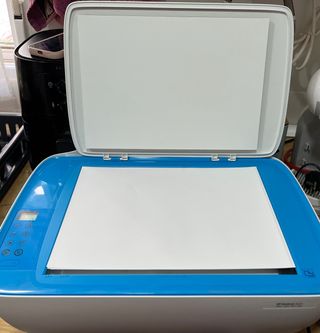 Impresora HP Wifi Azul y Blanca