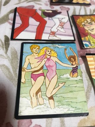 7 Cromos Barbie 1986