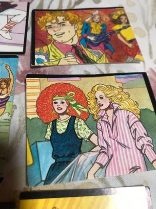 7 Cromos Barbie 1986