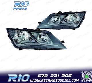 FAROS PARA SEAT LEON 12-16 FONDO NEGRO