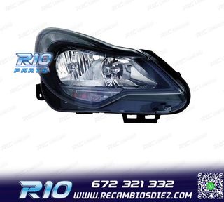 FARO DCH PARA OPEL CORSA D 11-14 FONDO NEGRO