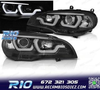 FAROS BMW X5 E70 07-13 TUBE LIGHT DRL BLACK