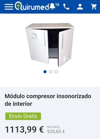 Módulo compresor insonorizado