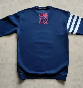 Felpa Adidas Blu Navy Taglia S Uomo ragazzo