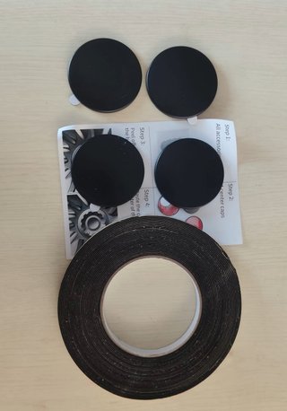 Tapacubos negro deportivo