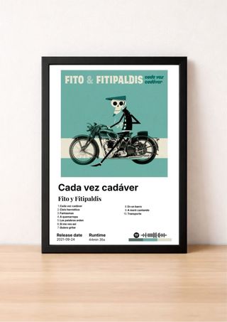 Marco Poster Fito y Fitipaldis Cada vez cadáver
