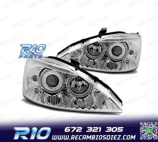 FAROS OJOS ANGEL FORD FOCUS 01-04 OJOS ANGEL CROMADOS