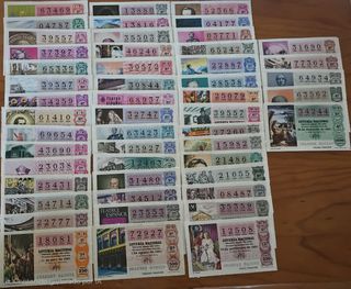 Lotería Nacional Billetes Varios 1981