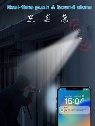 Cámara de vigilancia exterior WiFi Doble NUEVA