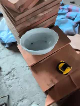 Florero porcelana blanco 16x12x9 cm 15 unidades