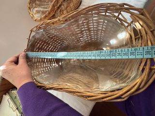 Set 3 cestini portavasi vimini