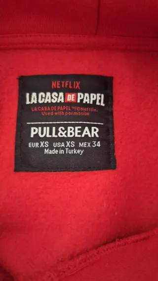 Sudadera Roja La Casa de Papel Hombre