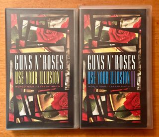 2 cintas VHS Guns n' Roses. Use your Illusion 1+2